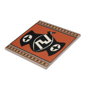 Mimbres Tribal Bat Tegeltje (Zijkant)