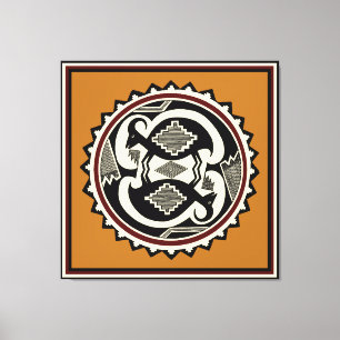 Mimbres Tribal Mt. Goats Canvas Print