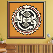 Mimbres Tribale Berggeiten Canvas Print (Insitu (Woonkamer))