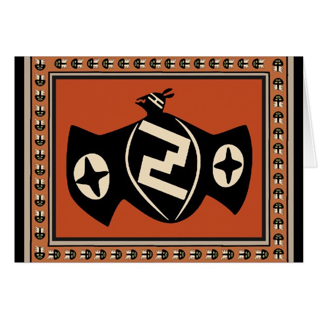 Mimbres Tribale Vleermuis (Voorkant Horizontaal)
