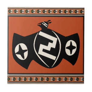 Mimbres Tribale Vleermuis Tegeltje