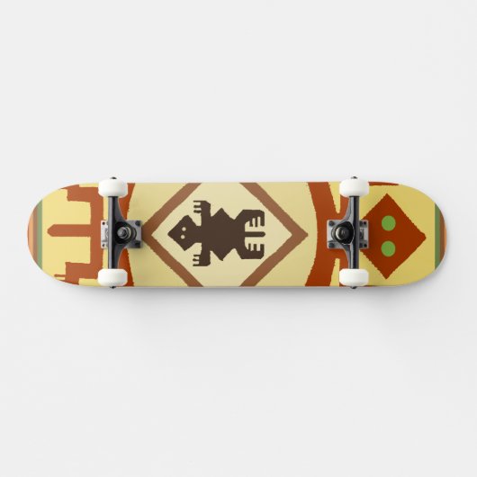 Mimbres Turtle Skateboard (Horizontaal)
