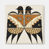 Mimbres Twin Birds Magneet (Voorkant)