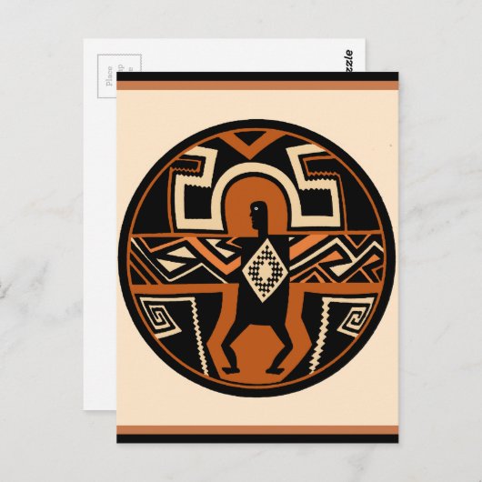 Mimbres Warrior Briefkaart (Voorkant / Achterkant)