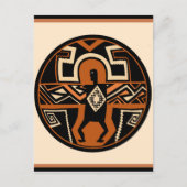 Mimbres Warrior Briefkaart (Voorkant)