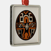 Mimbres Warrior Metalen Ornament (Rechts)