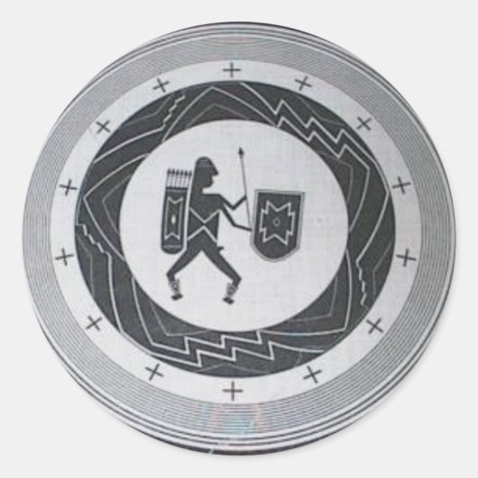 Mimbres Warrior sticker (Voorkant)