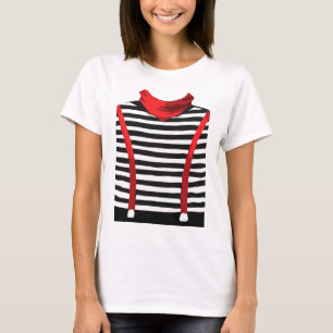 Mime Artiest Uitvoerder Kunst Halloween Kostuum Co T-shirt