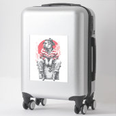 Mime Mastiff � Silent Funny Dog Sticker (Koffer)