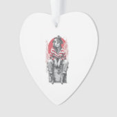 Mime Mastiff � Stille Grappige Hond Ornament (voorkant)