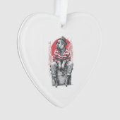 Mime Mastiff � Stille Grappige Hond Ornament (voorkant)