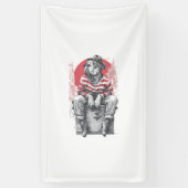 Mime Mastiff � Stille Grappige Hond Spandoek (Verticaal)