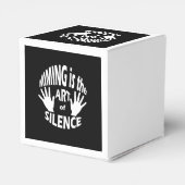 Mime Pantomime Art uit stilte Bedankdoosjes (Achterkant)