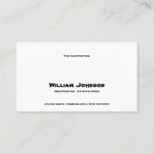 Mime Pantomime die Mijn Bedrijfs Visitekaartje bew (Achterkant)