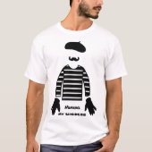 Mime Pantomime die Mijn Zaken opeisen T-shirt (Voorkant)