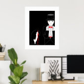 Mime Penguin poster (Thuiskantoor)