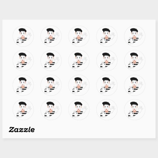 Mime Ronde Sticker (Vel)