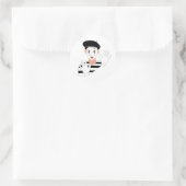 Mime Ronde Sticker (Tas)