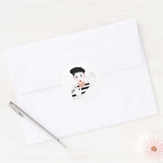 Mime Ronde Sticker (Envelop)