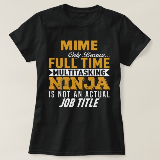 Mime T-shirt (Design voorkant)