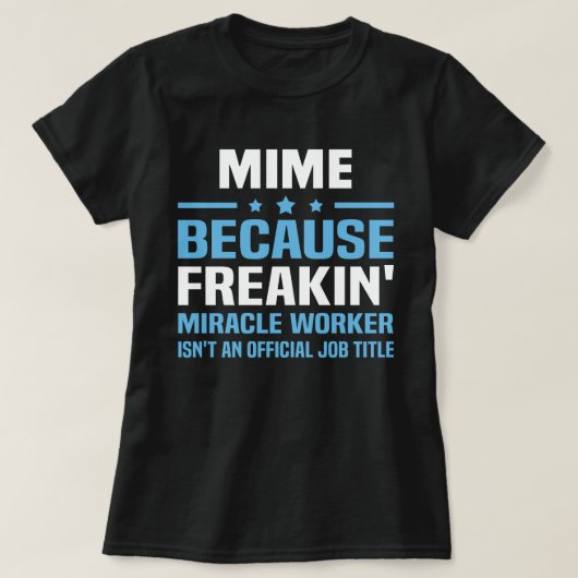 Mime T-shirt (Design voorkant)