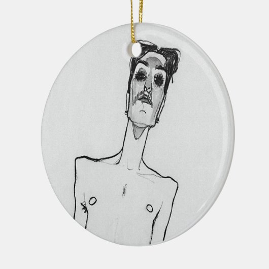 Mime van Osen Keramisch Ornament (Links)