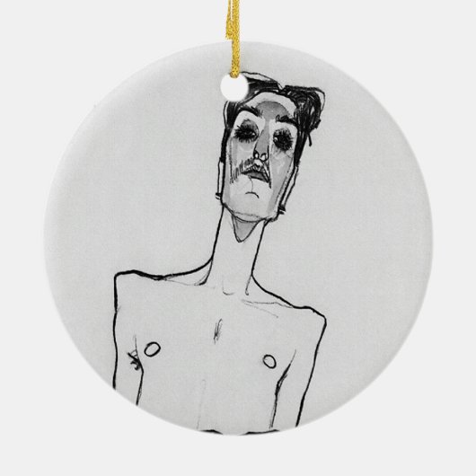 Mime van Osen Keramisch Ornament (Achterkant)