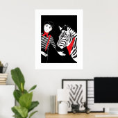 Mime Zebra poster (Thuiskantoor)
