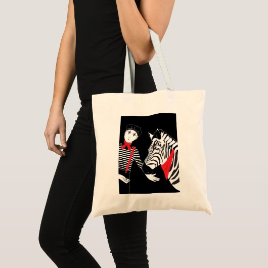 mime Zebra Tote Bag (Voorkant (product))