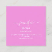 Mimetic Camouflage Abstracte Mode Wow Holograaf Vierkante Visitekaartje (Achterkant)