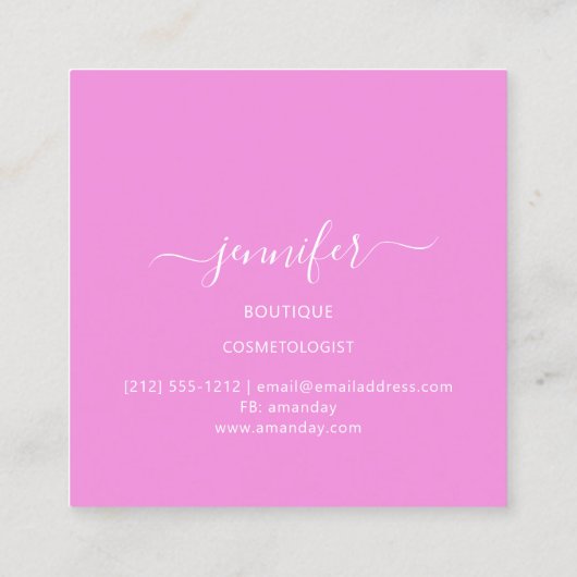 Mimetic Camouflage Abstracte Mode Wow Holograaf Vierkante Visitekaartje (Achterkant)