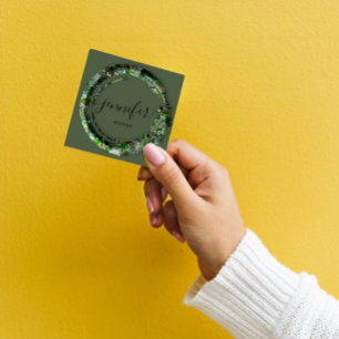 Mimetische Camouflage Militaire Mode Woodland Vierkante Visitekaartje