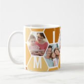 Mimi 5 Foto Editable 4 Letter Bee and Honeycomb Koffiemok (Links)