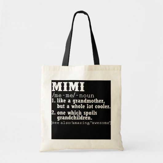 Mimi als grootmoeder, maar als een heleboel koeler tote bag (Voorkant)