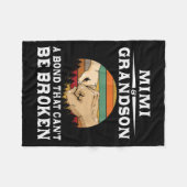 Mimi And Grandson A Bond That Can't Be Broken  Fleece Deken (Voorkant (Horizontaal))