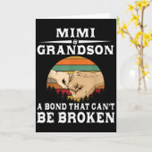 Mimi And Grandson A Bond That Can't Be Broken Kaart (Gele Bloem)