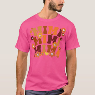 Mimi Autumn  Retro Groovy Hippie Flower Hea T-shirt