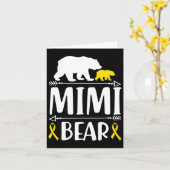 Mimi Beer Jeugd Kanker Awareness Gift Mam Van A Kaart (Gele Bloem)