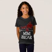 Mimi Beer Kerstmis Pajama Red Pset Buffalo Famil T-shirt (Voorkant volledig)