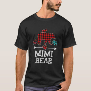 Mimi Beer Kerstmis Pajama Red Pset Buffalo T-shirt