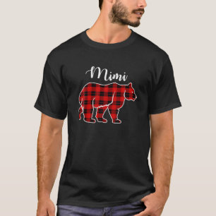 Mimi Beer Rood Plaid Kerstkostuum Bijpassende Fam T-shirt