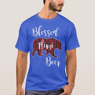 Mimi Beer Rood Tartan Fun Gif T-shirt