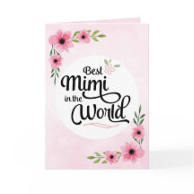 Mimi Birthday - Beste Mimi in de wereld met bloeme
