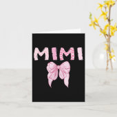 Mimi Birthday Girl Matching Coquette Nk Bow Kaart (Gele Bloem)