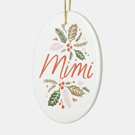 Mimi Bright Holly kerstfoto keramisch versierend Keramisch Ornament (Links)