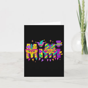 Mimi Bundle Mardi Gras Happy Mardi Gras Family Kaart