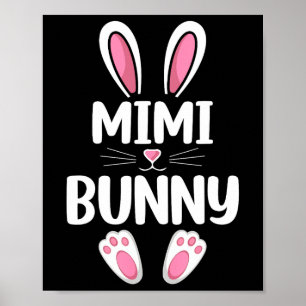 Mimi Bunny Overeenkomstige Familie Mimi Pasen Dag Poster
