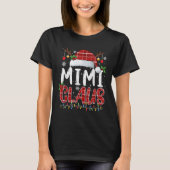 Mimi Claus Christmas Lights Pajama Family Matching T-shirt (Voorkant)