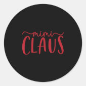 Mimi Claus Funny Family Christmas Cute Lovey Grand Ronde Sticker (Voorkant)