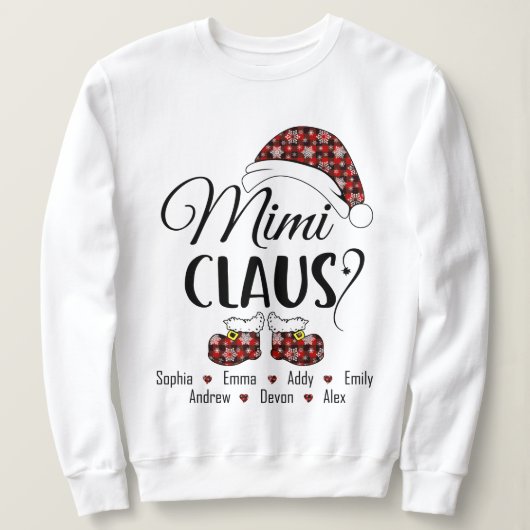 Mimi Claus Gift voor Kerstmis Trui (Design voorkant)